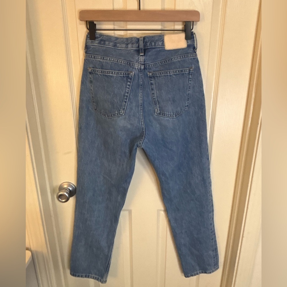 Everlane The Cheeky Jean 25 Crop Blue Organic Cotton High Rise - Picture 5 of 5